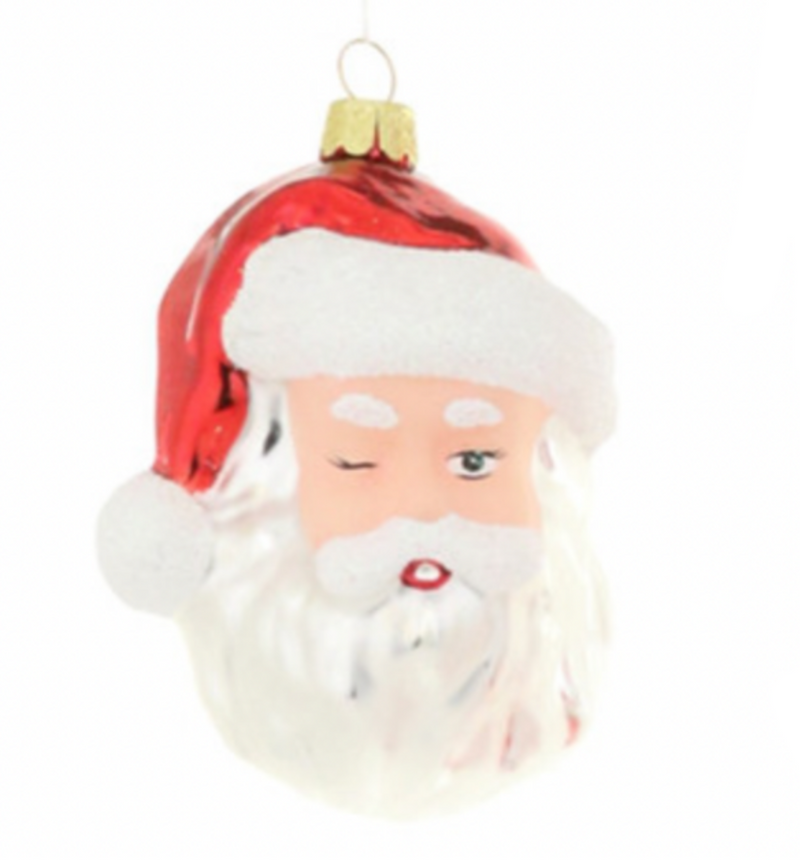 SANTA HEADS ORNAMENT