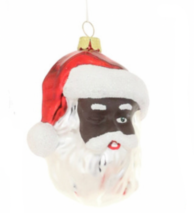 SANTA HEADS ORNAMENT