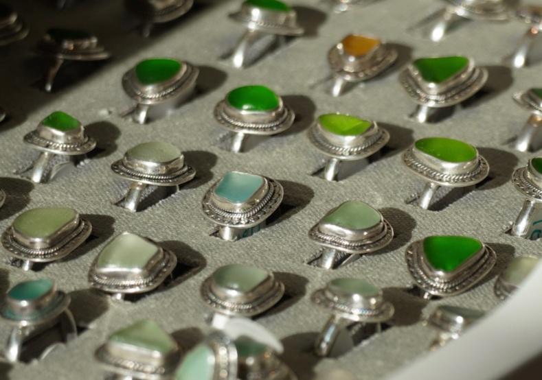 Mini Cayden Sea Glass Ring