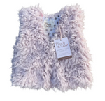 Faux Fur Vest Dark Grey