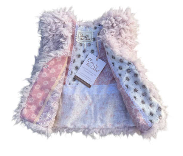 Faux Fur Vest Dark Grey
