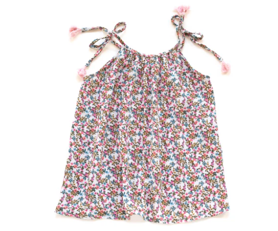 Flower Field Pom Pom Dress