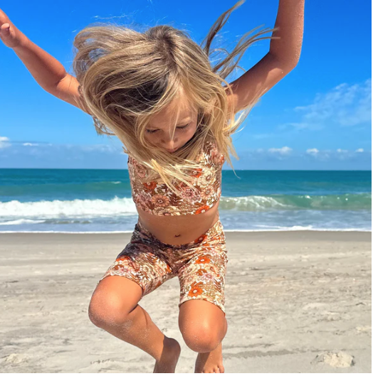 Biker Shorts with Crop Top Combo