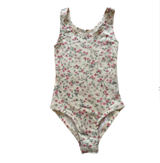 Leotard | Ivory Spring flowers
