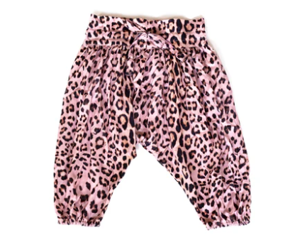 Pink Cheetah Harem Pants