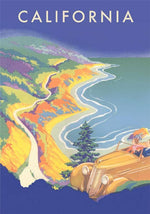 Postcard CA-1637 California Travel Poster