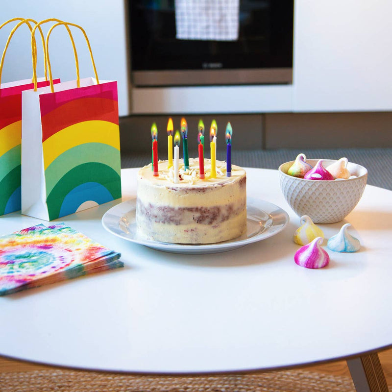 Colored Flame Birthday Candles | 12 Pack | Cake Candle |