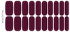 Mulled Wine | Deep Burgundy Red Pearl Finish Nail Wraps