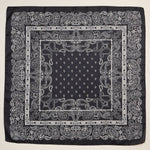 Silk Texture Paisley Bandana Square Scarf for Men & Women