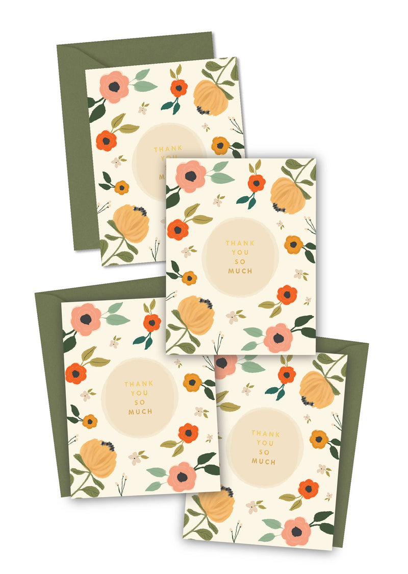 Blooming Thank You So Much Cards Boxed Set