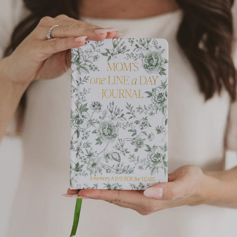 Mom's One Line A Day Leather Journal - Home Decor