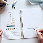 Seaside watercolor workbook