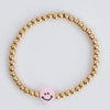 Beaded Happy Face Bracelet