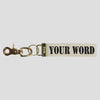 Personalized Your Word Stencil Keychain