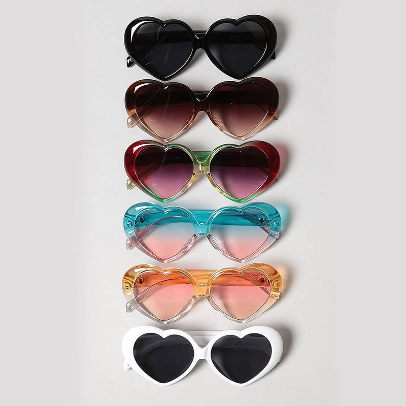 Lovely Heart Shaped Frame Sunglasses