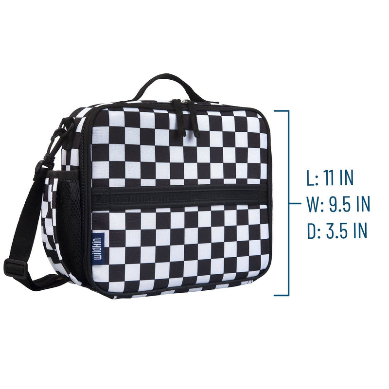 Black and White Checkered Eco Lunch Box