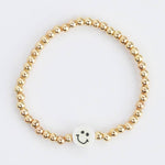 Beaded Happy Face Bracelet