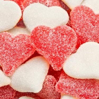Sour Cherry & Strawberry Banana Gummi Hearts