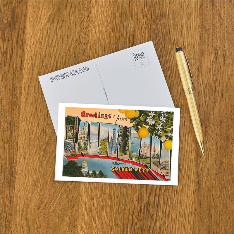 Postcard CA-1075 Greetings from California