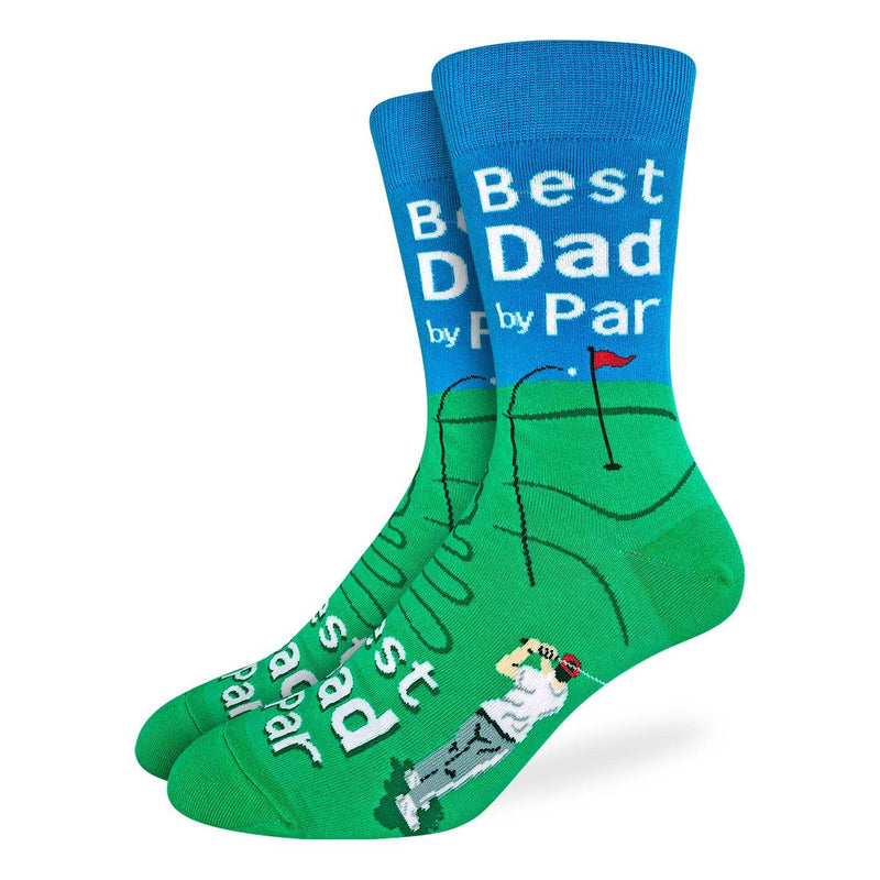 Men's Big and Tall Best Dad By Par Socks