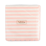 Pink Striped Scalloped Cocktail Napkins