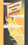 Postcard CA-492 Greetings from California, Cartoon Map