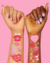 Valentines Day Temporary Tattoos, Galentines Heart Favors