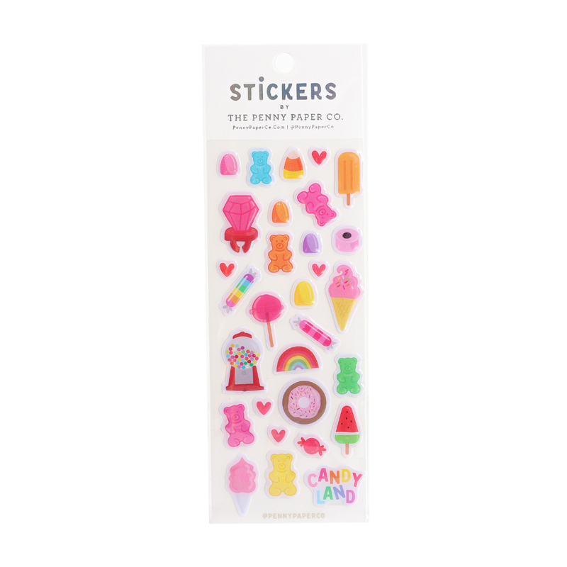 Candy Land Epoxy Stickers