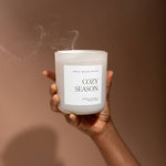 Cozy Season 15 oz Soy Candle, Matte Jar - Fall Home Decor