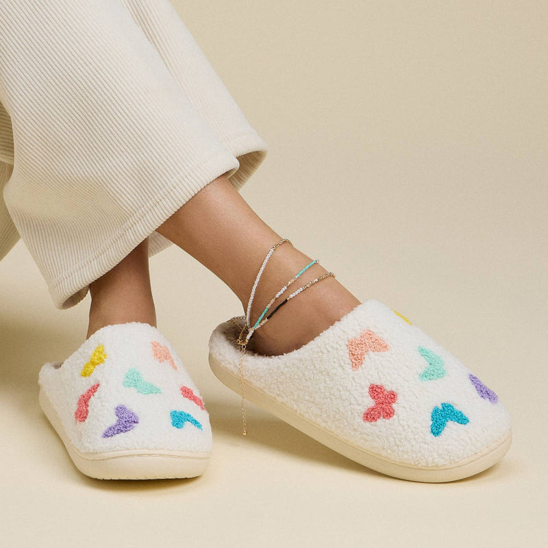 Multi Butterflies Home Slippers