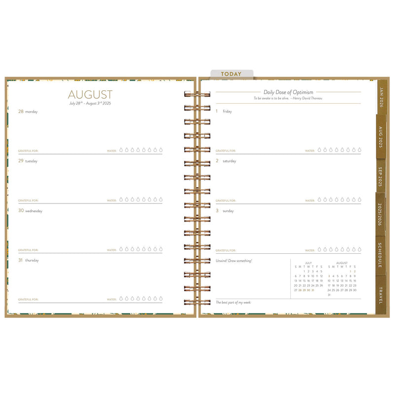 2025-2026 Vintage Vibes Seedlings 17 Month Planner