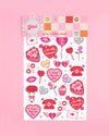 Valentines Day Temporary Tattoos, Galentines Heart Favors
