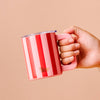 14 oz Insulated Mug-Peppermint Stripes