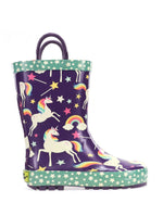 Kids Unicorn Dreams Rain Boot - Purple