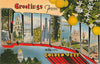 Postcard CA-1075 Greetings from California
