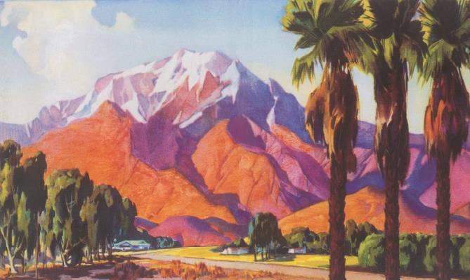 Postcard AM-986 California Mountain Landscape