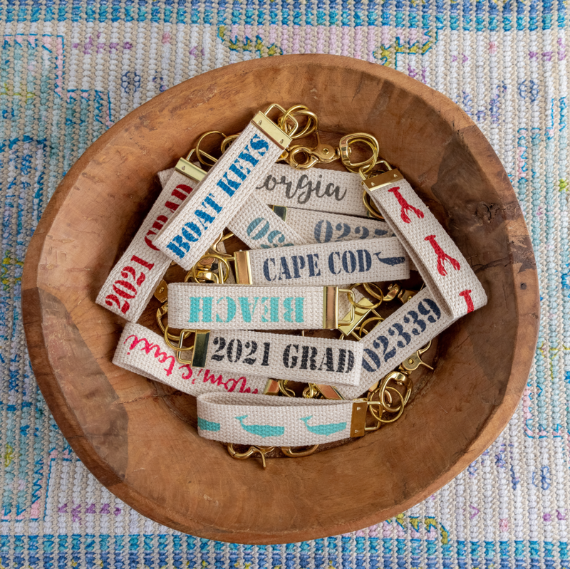 Personalized Your Word Stencil Keychain