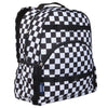 Black and White Checkered Large ECO Backpack - 18L