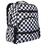 Black and White Checkered Large ECO Backpack - 18L