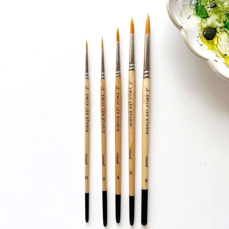 Watercolor paintbrush set