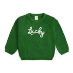 Lucky St. Patrick's Day Knit Sweater - Sweaters