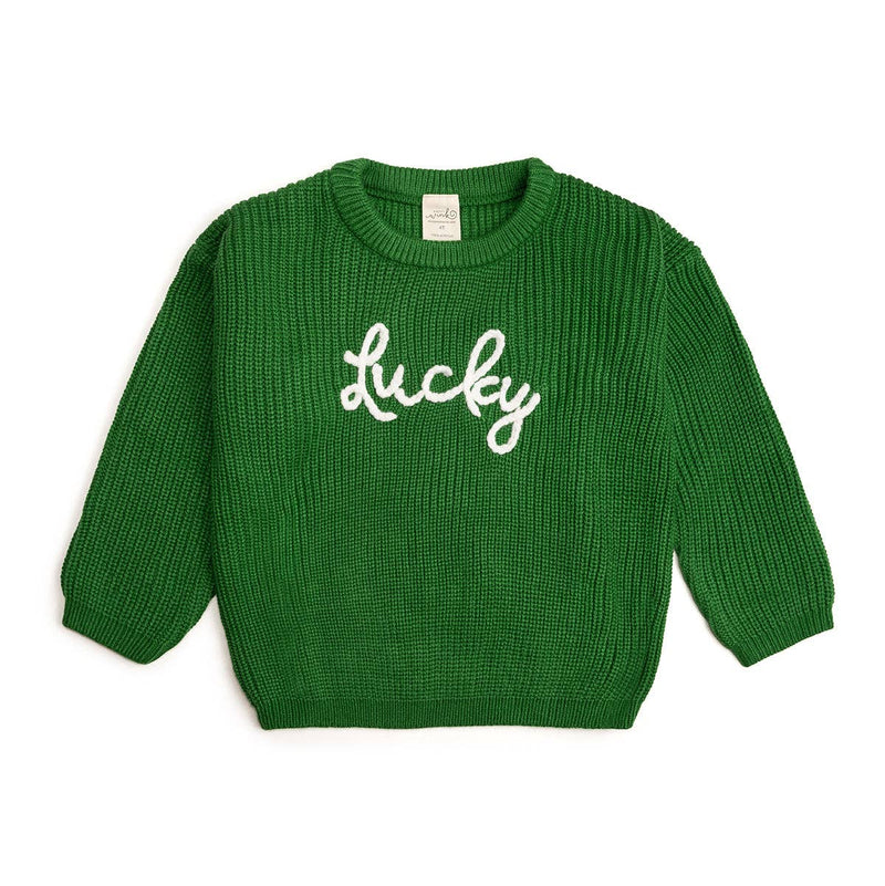 Lucky St. Patrick's Day Knit Sweater - Sweaters