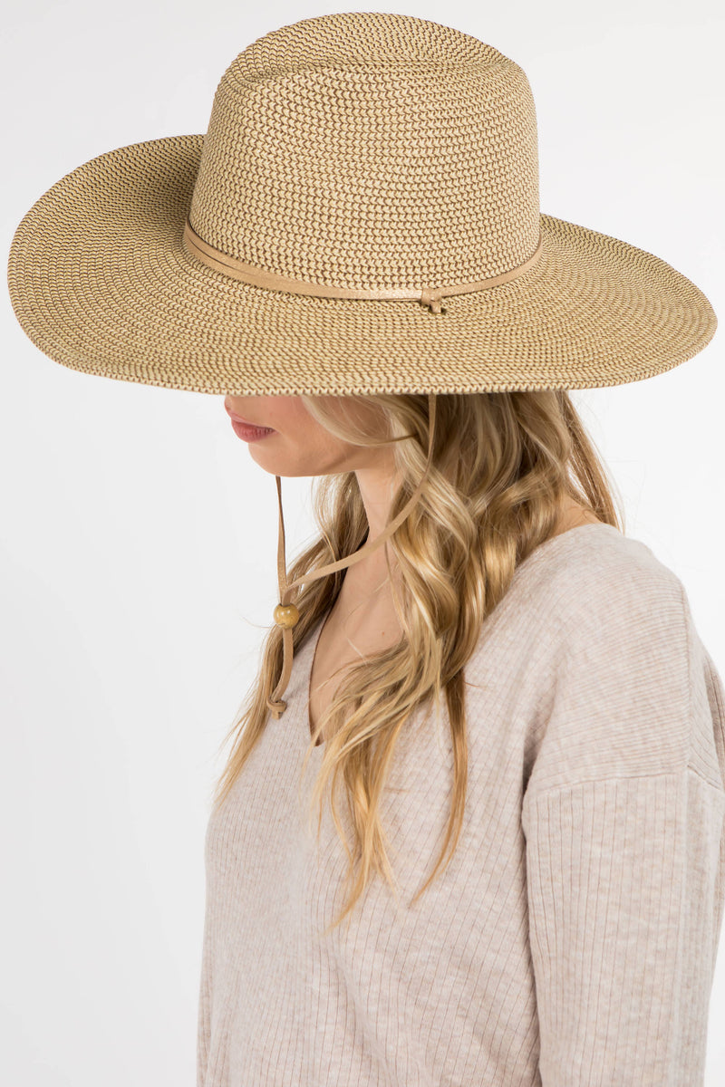 Light Brown Woven Hat