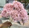 18" Super Soft Silk Hydrangea Artificial Flower Bush PINKs