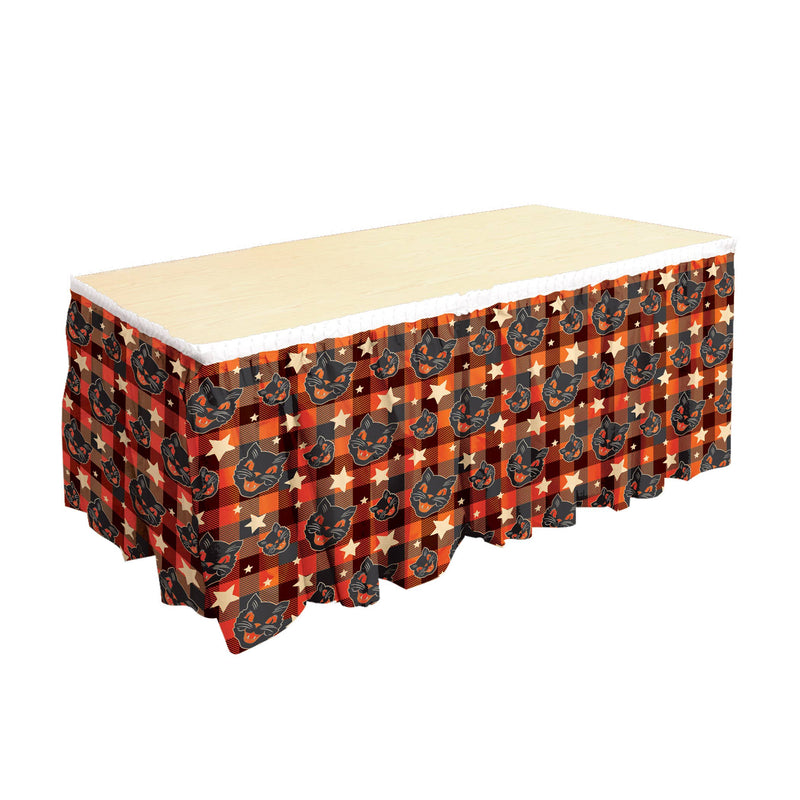 Vintage Halloween Table Skirting, 29" x 14'
