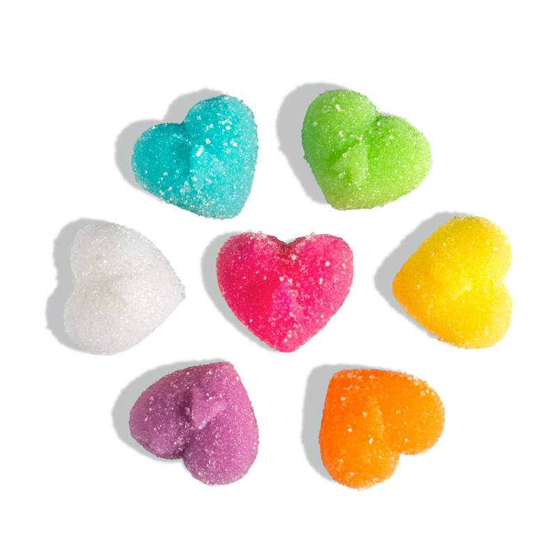 Rainbow Gummi Hearts