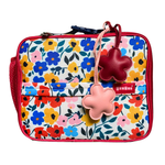Insulated Poppy Flowers Print Lunch Tote