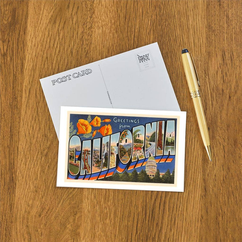 Postcard CA-02 Greetings from California