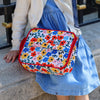 Insulated Poppy Flowers Print Lunch Tote