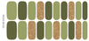 Moss Boss | Olive Green Gold Glitter Nail Polish Strips